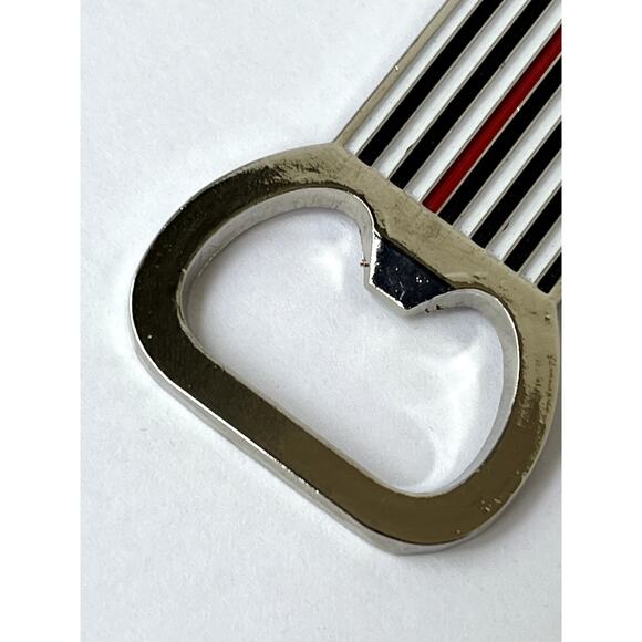 Thin Red Line American Flag Bottle Opener Keychain - Picture 4 of 6